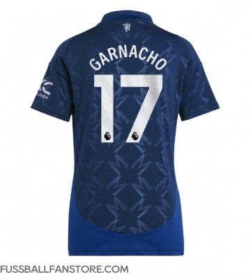 Manchester United Alejandro Garnacho #17 Replik Auswärtstrikot Damen 2024-25 Kurzarm